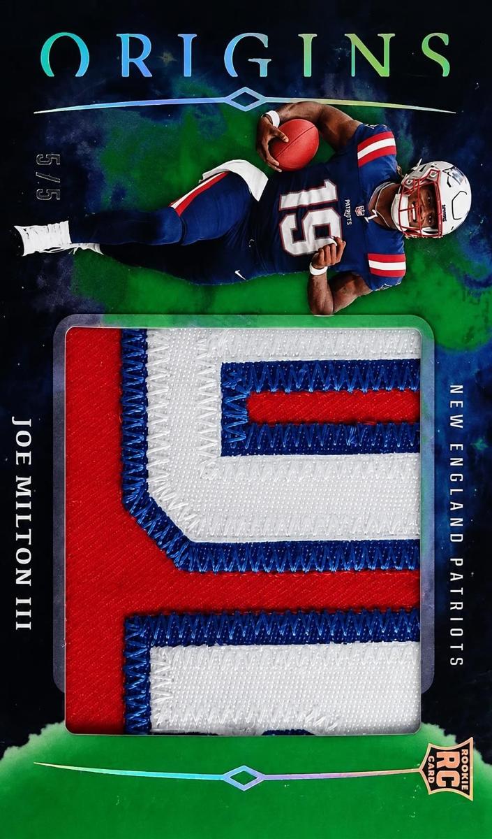 2024 Panini Origins Football Green Joe Milton III #RJJ-JMI