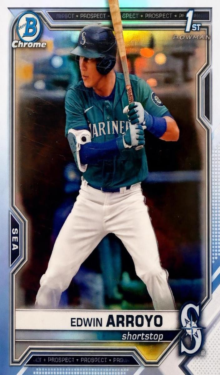 2021 Bowman Draft Chrome Baseball Sky Blue Edwin Arroyo #BDC-74