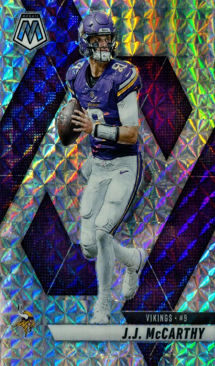 2025 Panini Mosaic Football Silver J.J. McCarthy #195