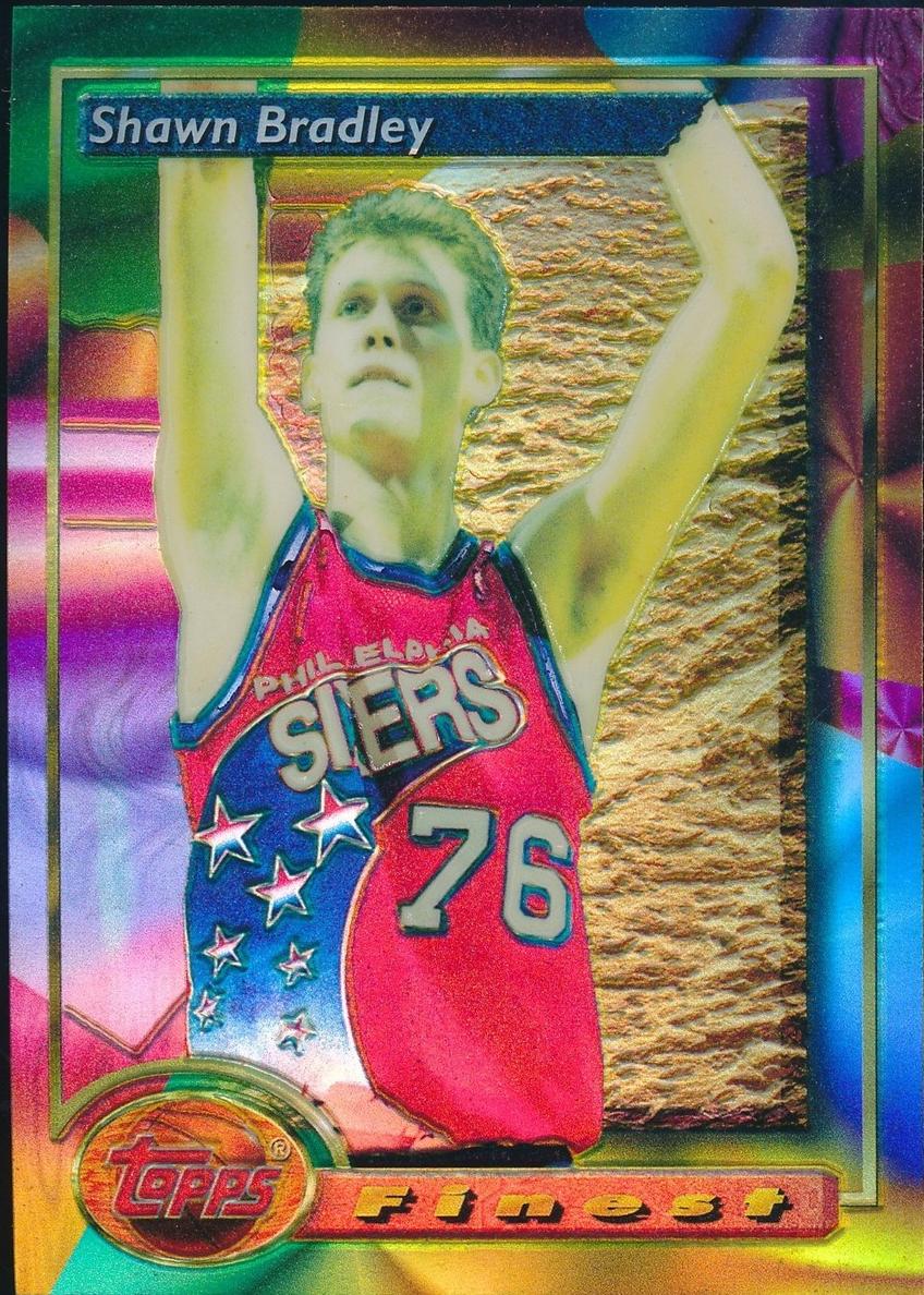 1993 Topps Finest Basketball Refractor Shawn Bradley #220