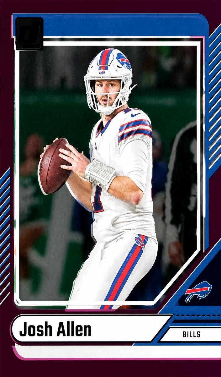 2024 Panini Clearly Donruss Football Purple Josh Allen #7