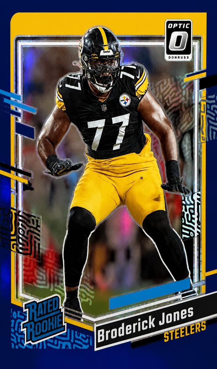 2023 Donruss Optic Football Blue Broderick Jones #285