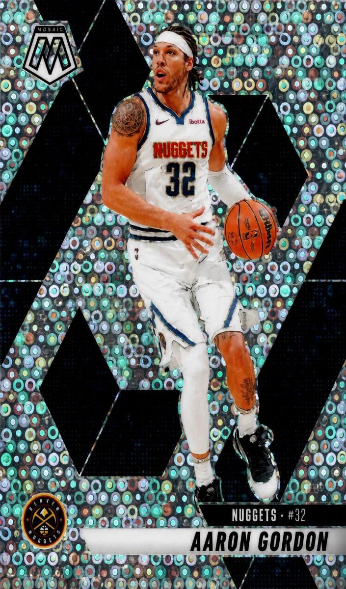 2024 Panini Mosaic Basketball Fast Break Silver Aaron Gordon #90
