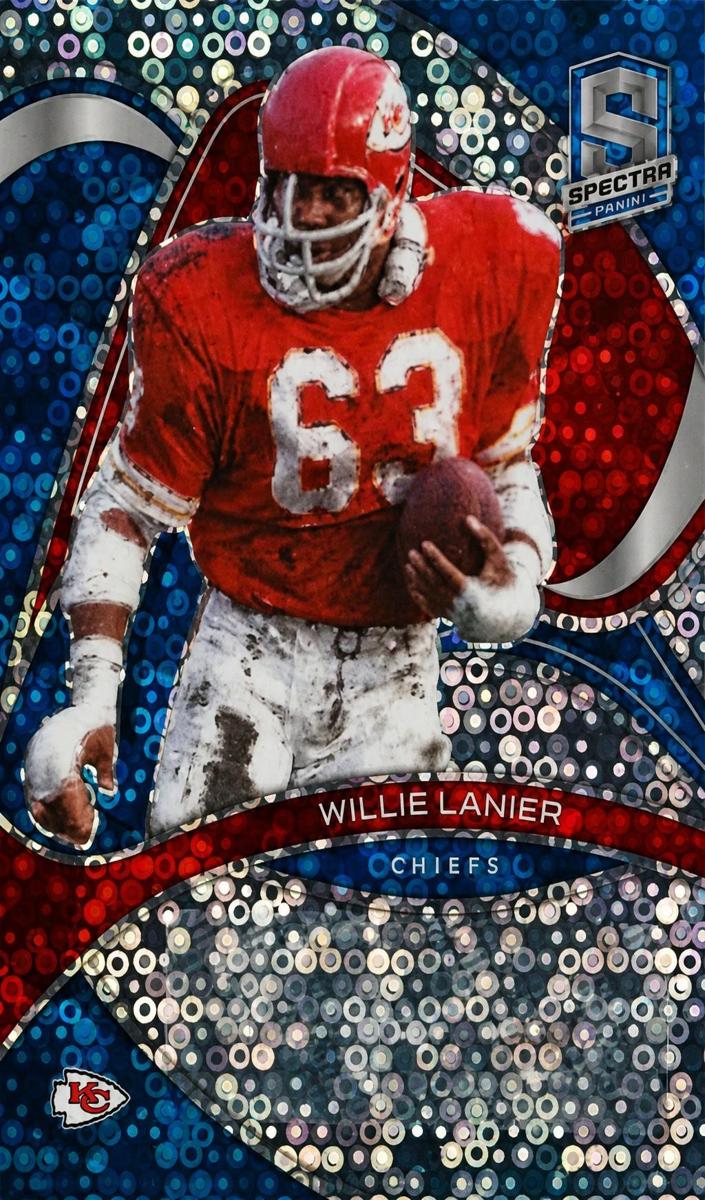2022 Panini Spectra Football Neon Blue Willie Lanier #SIG-WLA