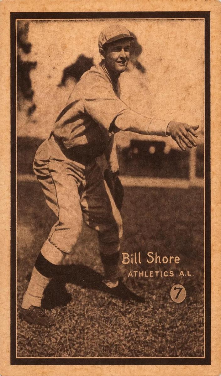 1931 W517 Baseball Hand Cut Bill Shore #7 SGC 1