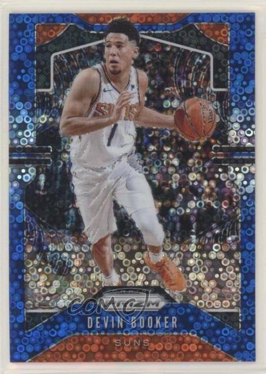 2019 Panini Prizm Basketball Fast Break Blue Devin Booker #67 PSA 9