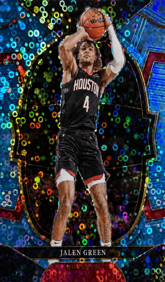 2022 Panini Select Basketball Light Blue Disco Jalen Green #52 PSA 10