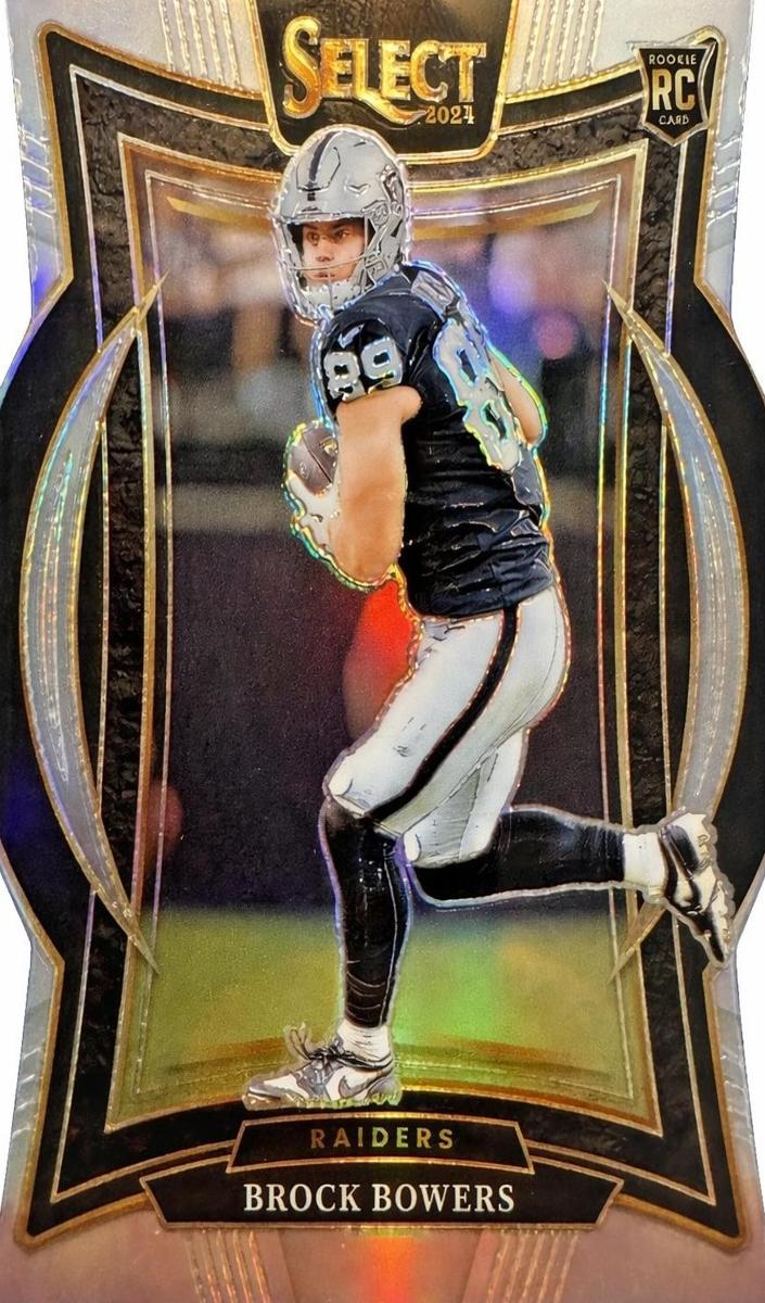 2024 Panini Select Football Silver Die-Cut Brock Bowers #31 PSA 7