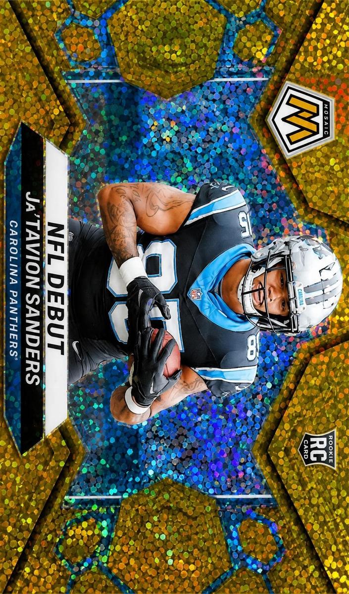 2024 Panini Mosaic Football Gold Sparkle Ja'Tavion Sanders #288