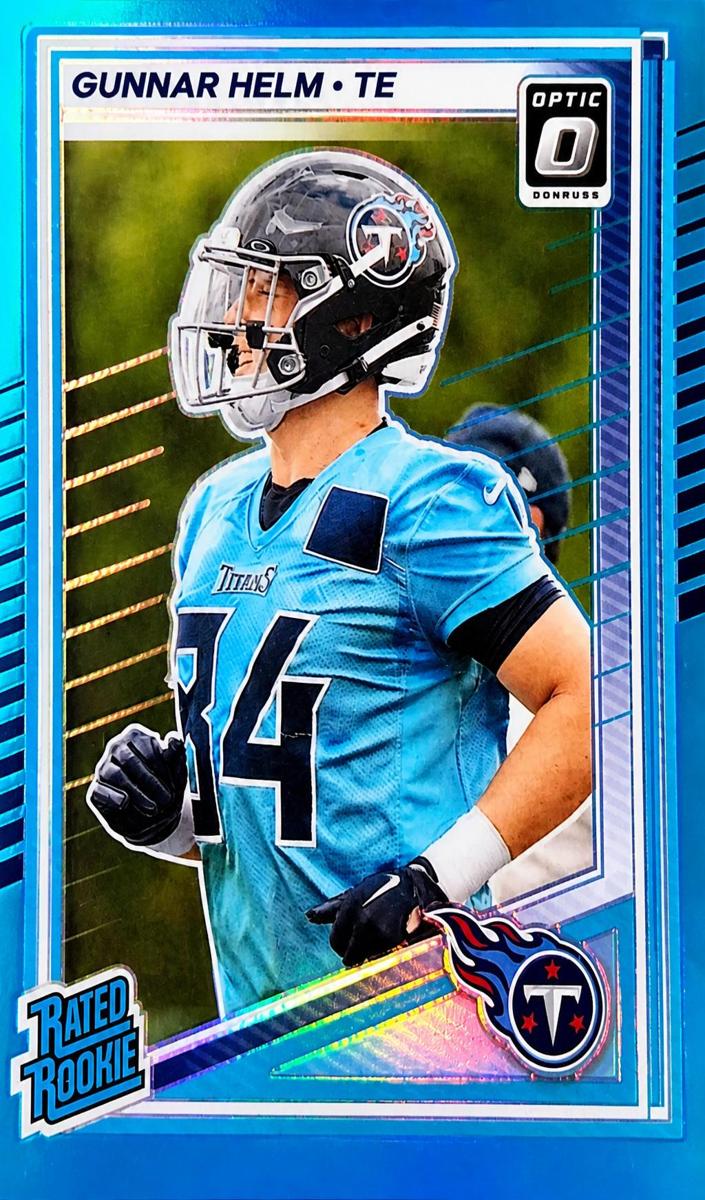 2025 Donruss Optic Football Aqua Gunnar Helm #294