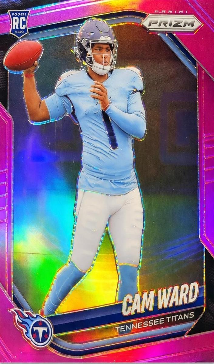 2025 Panini Prizm Football Pink Cam Ward #352 RAW Ungraded