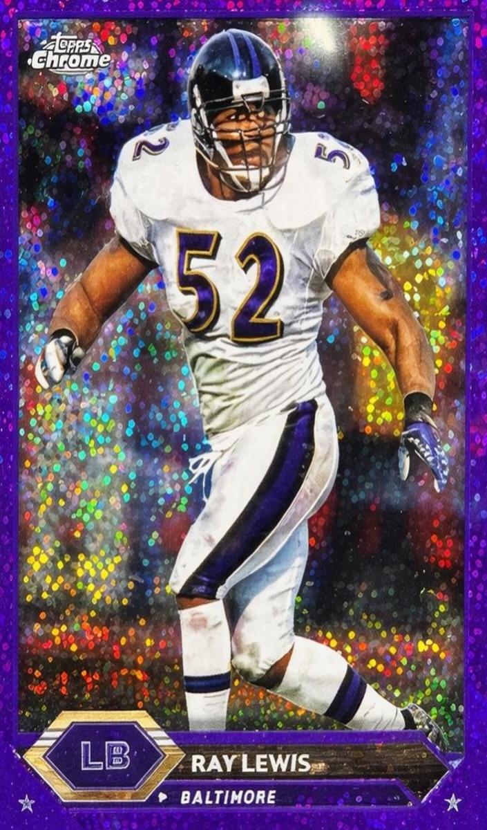 2023 Topps Composite Football Purple Speckle Refractor Ray Lewis #20