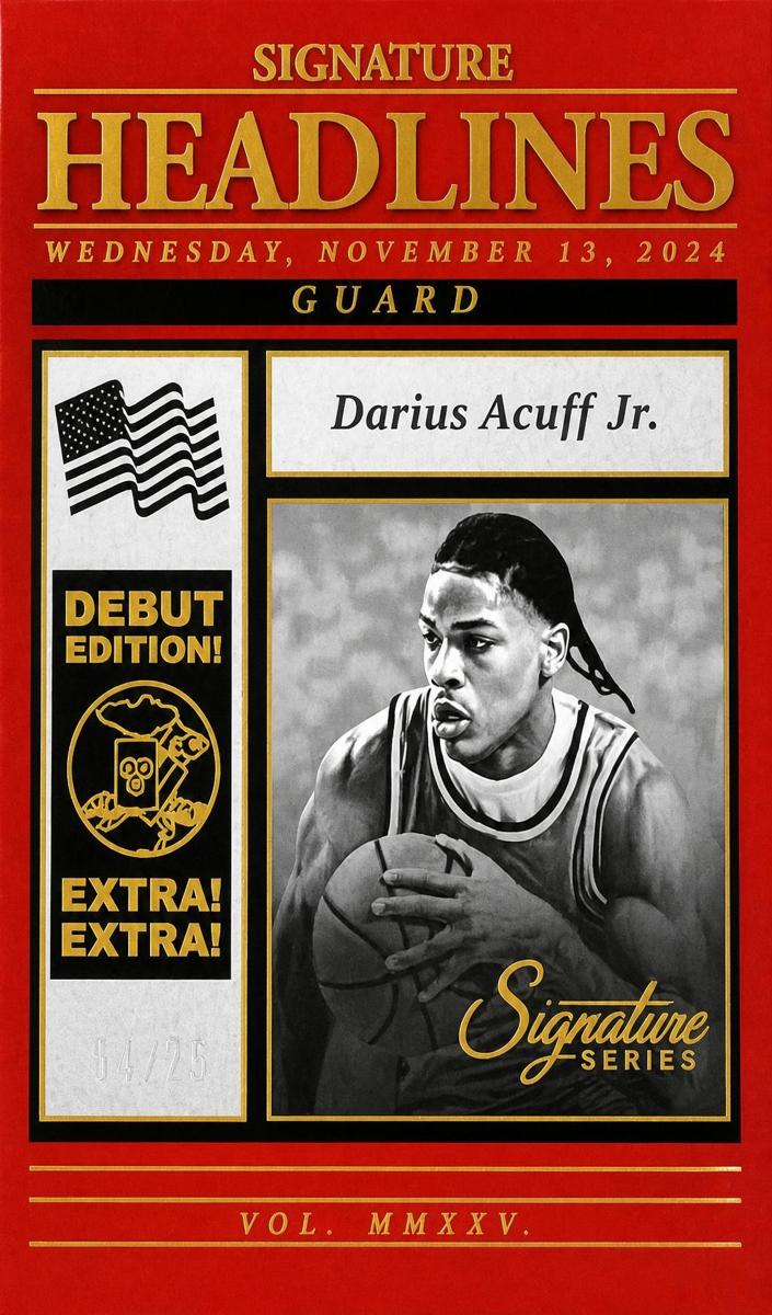 2025 Panini Signature Series Basketball Red Darius Acuff Jr. #17