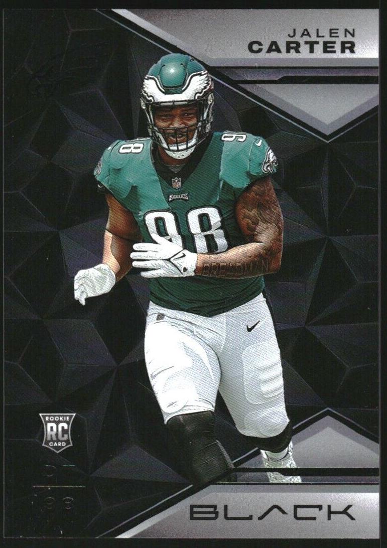 2023 Panini Black Football Jalen Carter #149