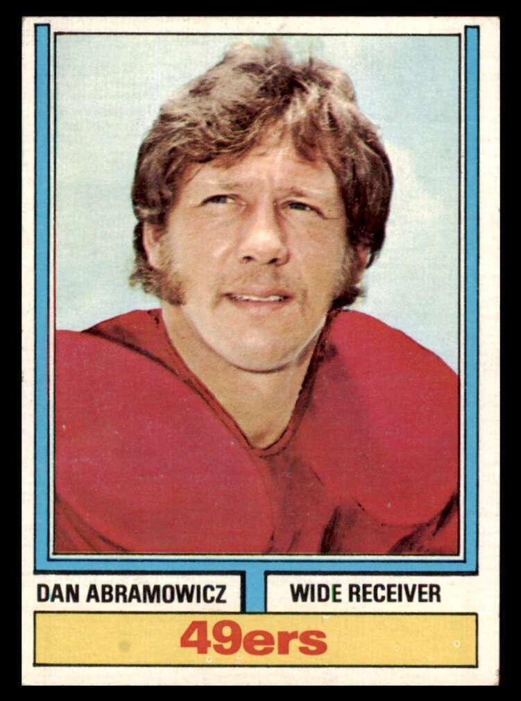 1974 Topps Football Dan Abramowicz #320