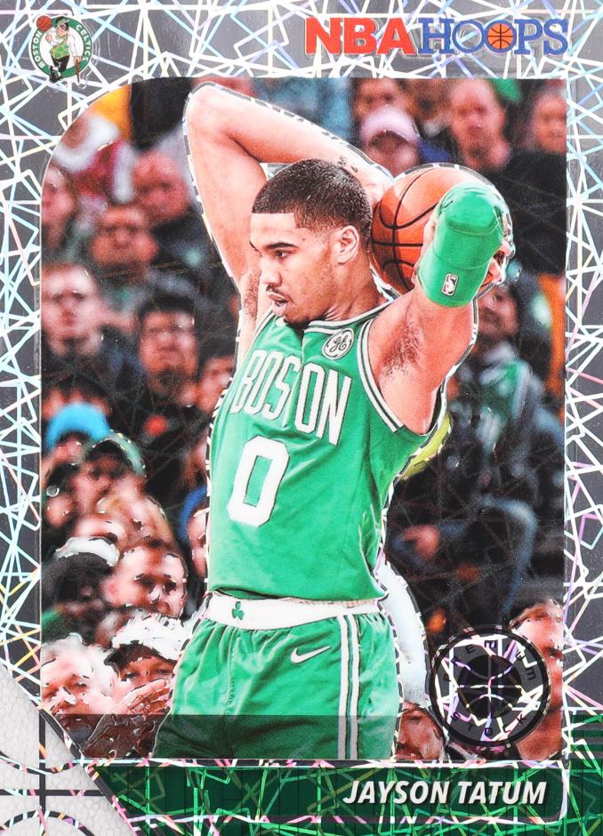 2019 Panini Hoops Premium Stock Basketball Silver Laser Jayson Tatum #6 PSA 9