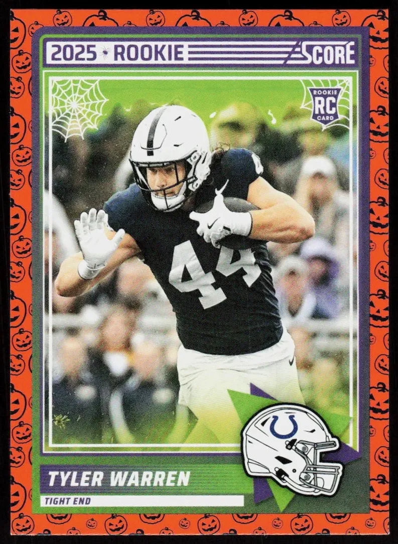 2025 Panini Score Football Pumpkin Tyler Warren #21