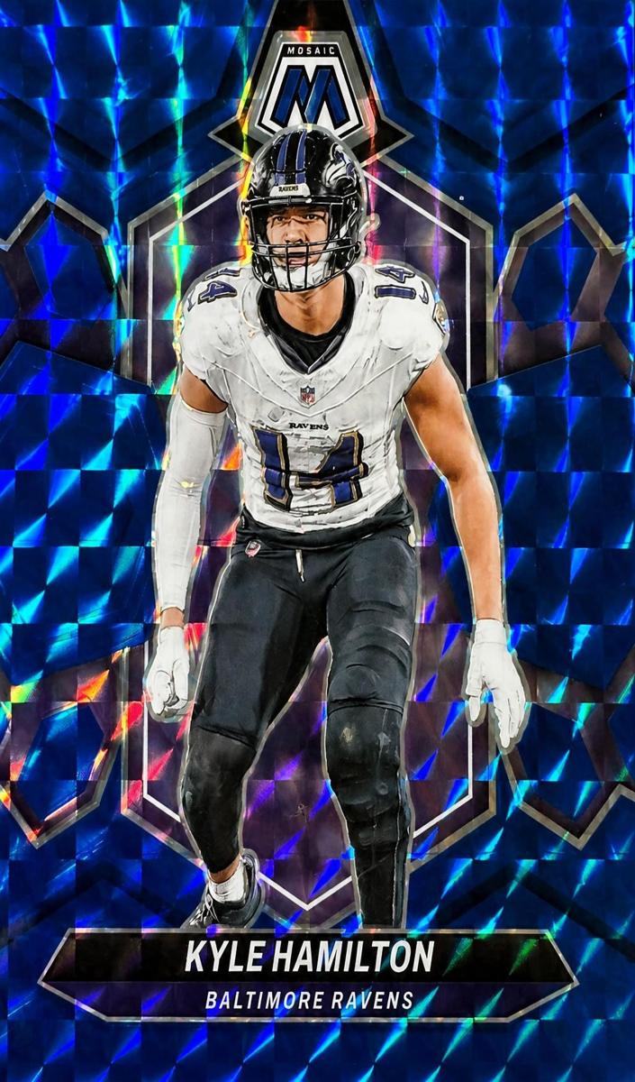 2024 Panini Mosaic Football Blue Kyle Hamilton #21