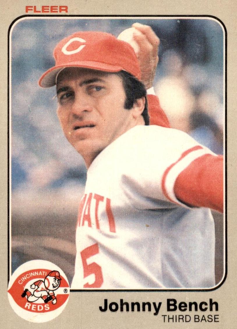 1983 Fleer Baseball Johnny Bench #584 PSA 10
