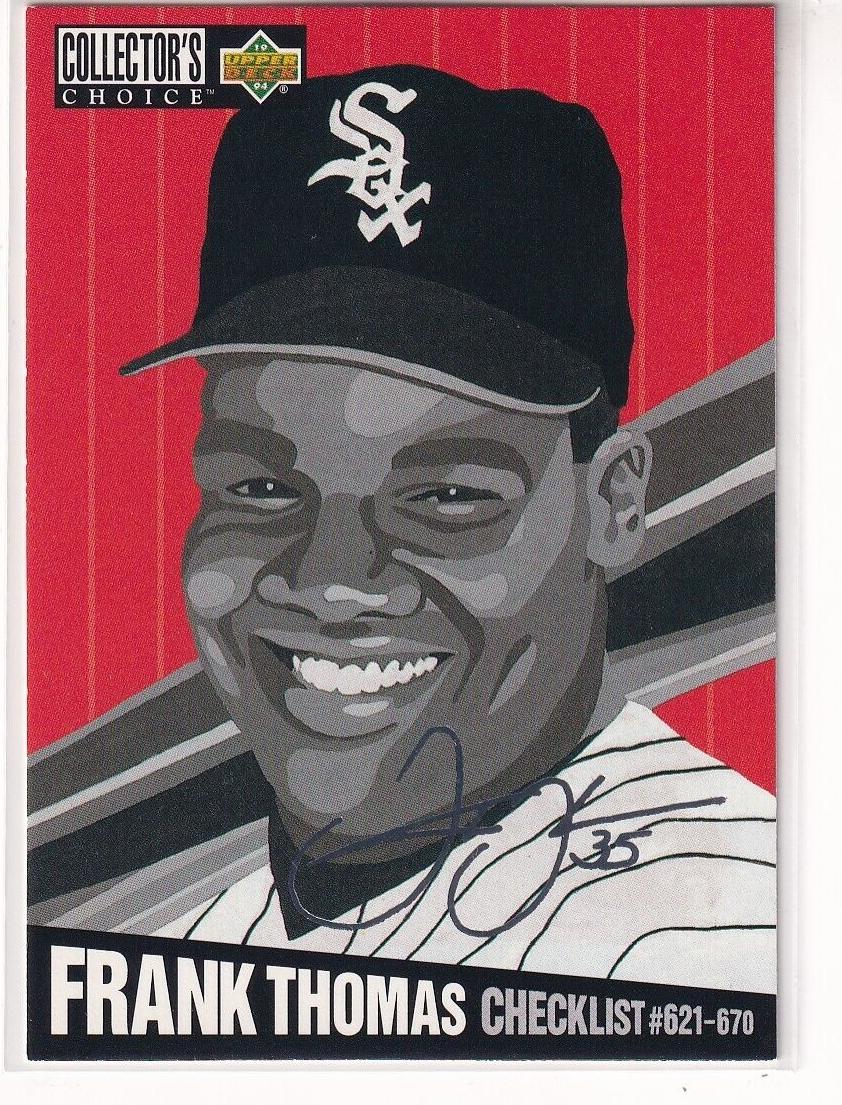 1994 Upper Deck Collector's Choice Baseball Silver Signature Frank Thomas #327