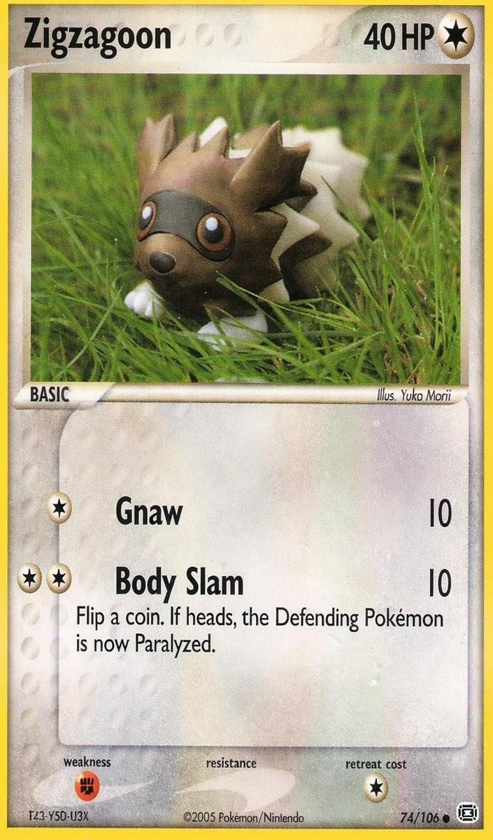 2005 Pokemon EX Emerald Zigzagoon #74