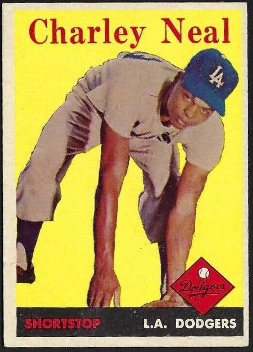 1958 Topps Baseball Charley Neal #16 PSA 7