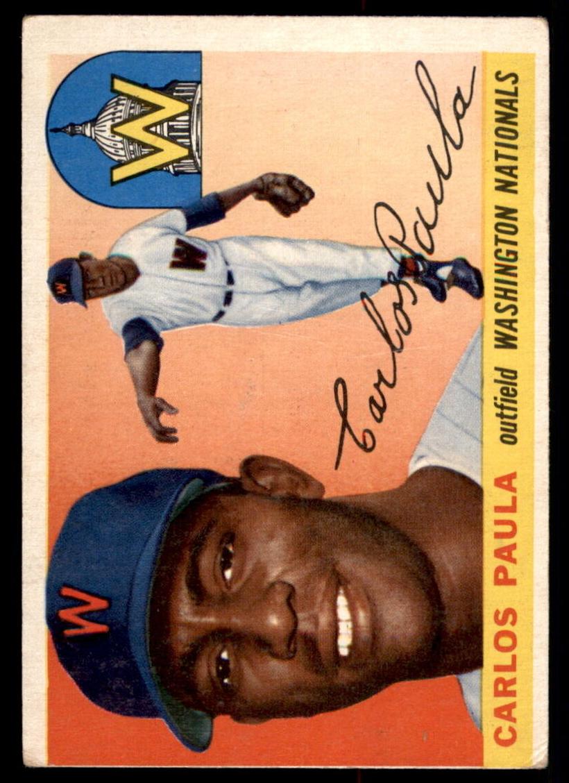 1955 Topps Baseball Carlos Paula #97 PSA 7