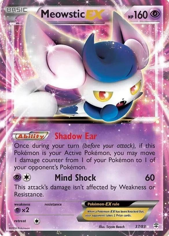 2016 Pokemon XY Generations Meowstic #37