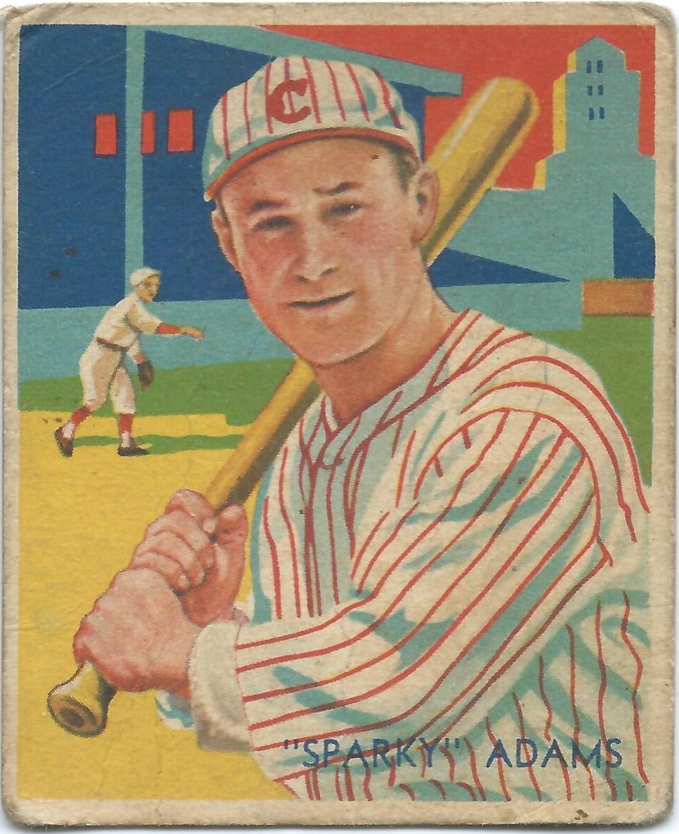 1935 Diamond Stars Baseball Sparky Adams #24