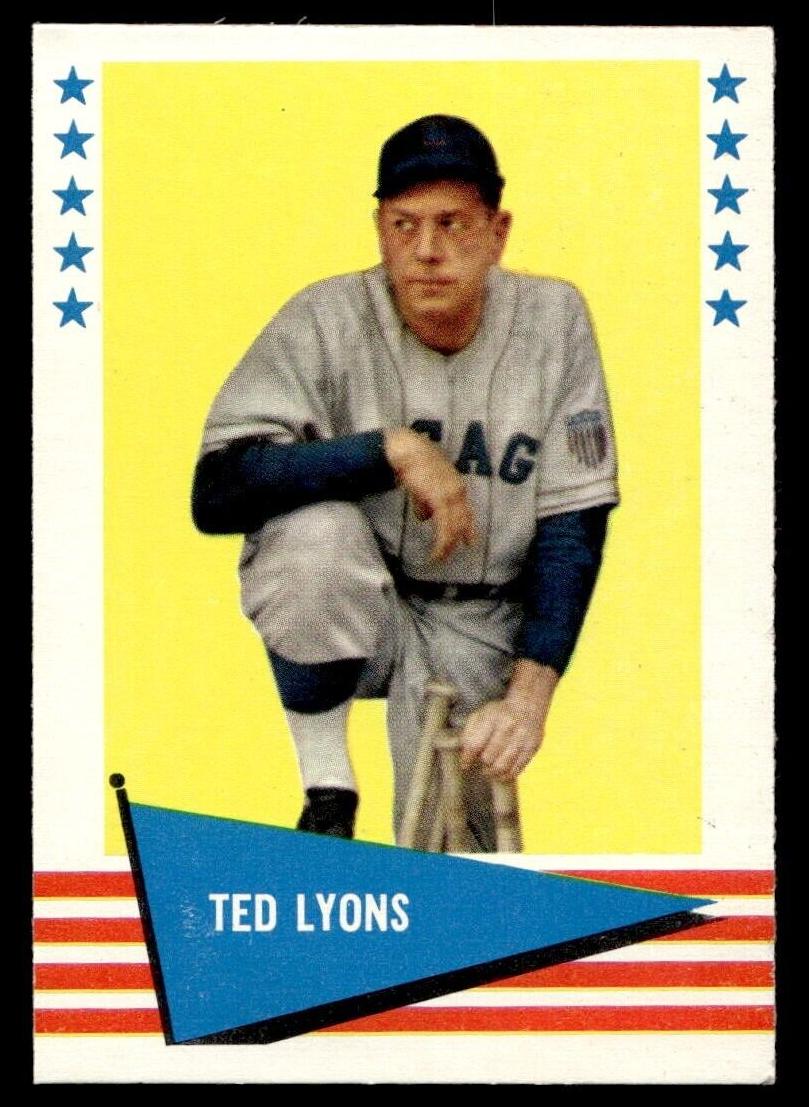 1961 Fleer Baseball Ted Lyons #122 PSA 8