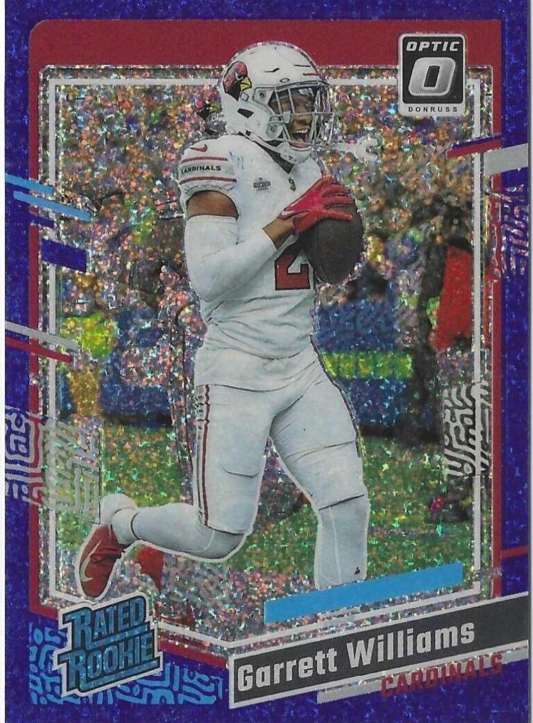 2023 Donruss Optic Football Blue Glitter Garrett Williams #203 PSA 9
