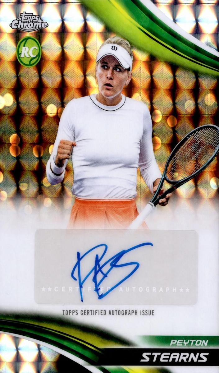 2025 Topps Chrome Tennis Geometric Refractor Peyton Stearns #CA-PSS