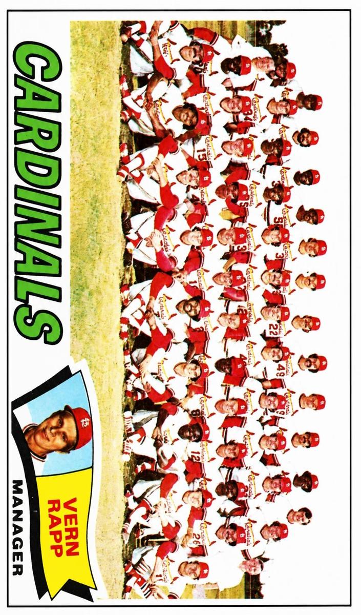 1977 Topps Baseball St. Louis Cardinals #183 PSA 9