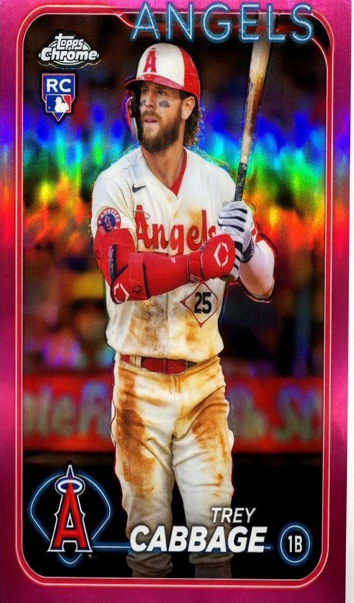 2024 Topps Chrome Baseball Pink Trey Cabbage #226