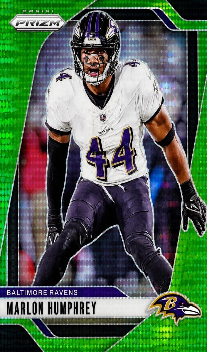 2024 Panini Prizm Football Neon Green Pulsar Marlon Humphrey #24