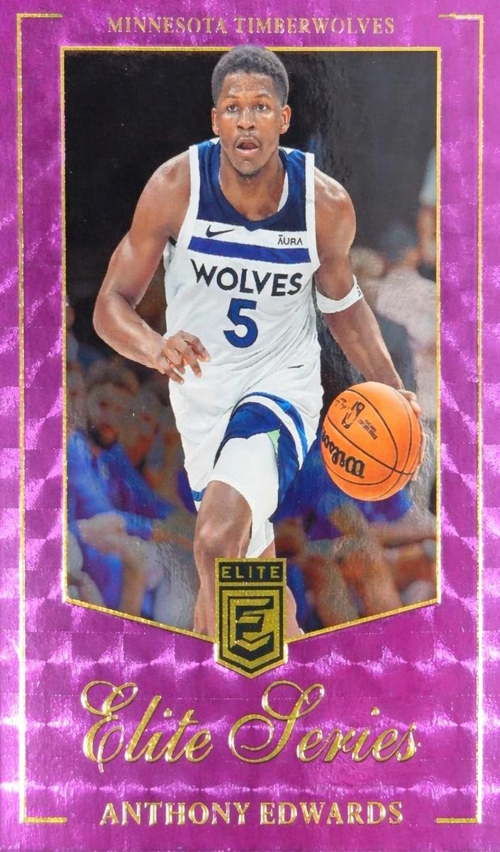 2023 Donruss Elite Basketball Purple Anthony Edwards #14
