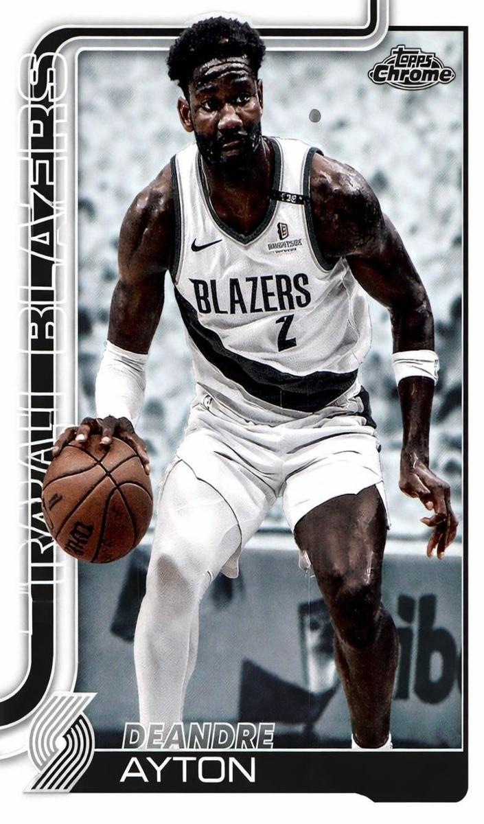 2025 Topps Chrome Basketball Negative Refractor Deandre Ayton #168
