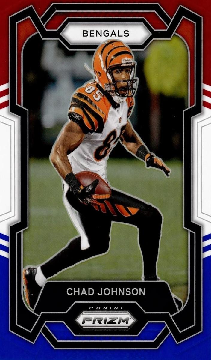 2023 Panini Prizm Football Red White Blue Chad Johnson #55