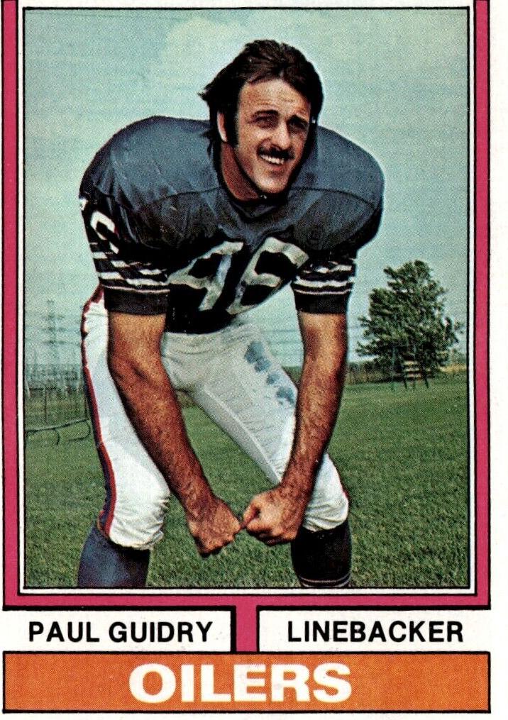 1974 Topps Football Paul Guidry #22 PSA 9