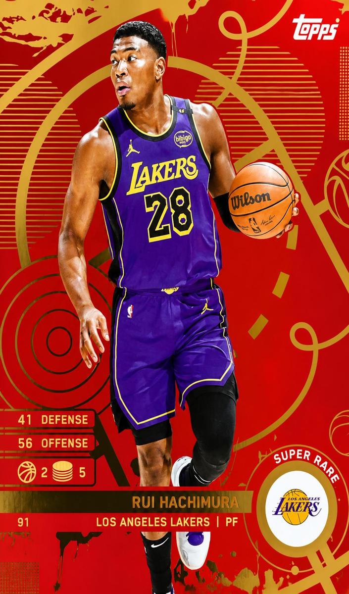 2025 Topps Match Attax Basketball Super Rare Rui Hachimura #91