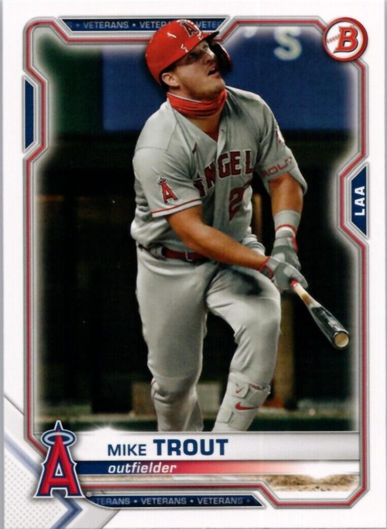 2021 Bowman Baseball Mike Trout #17 PSA 10