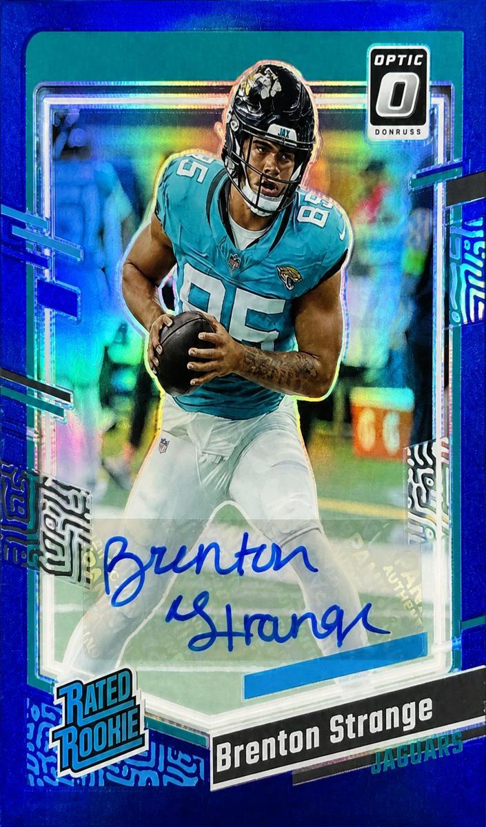 2023 Donruss Optic Football Blue Brenton Strange #251