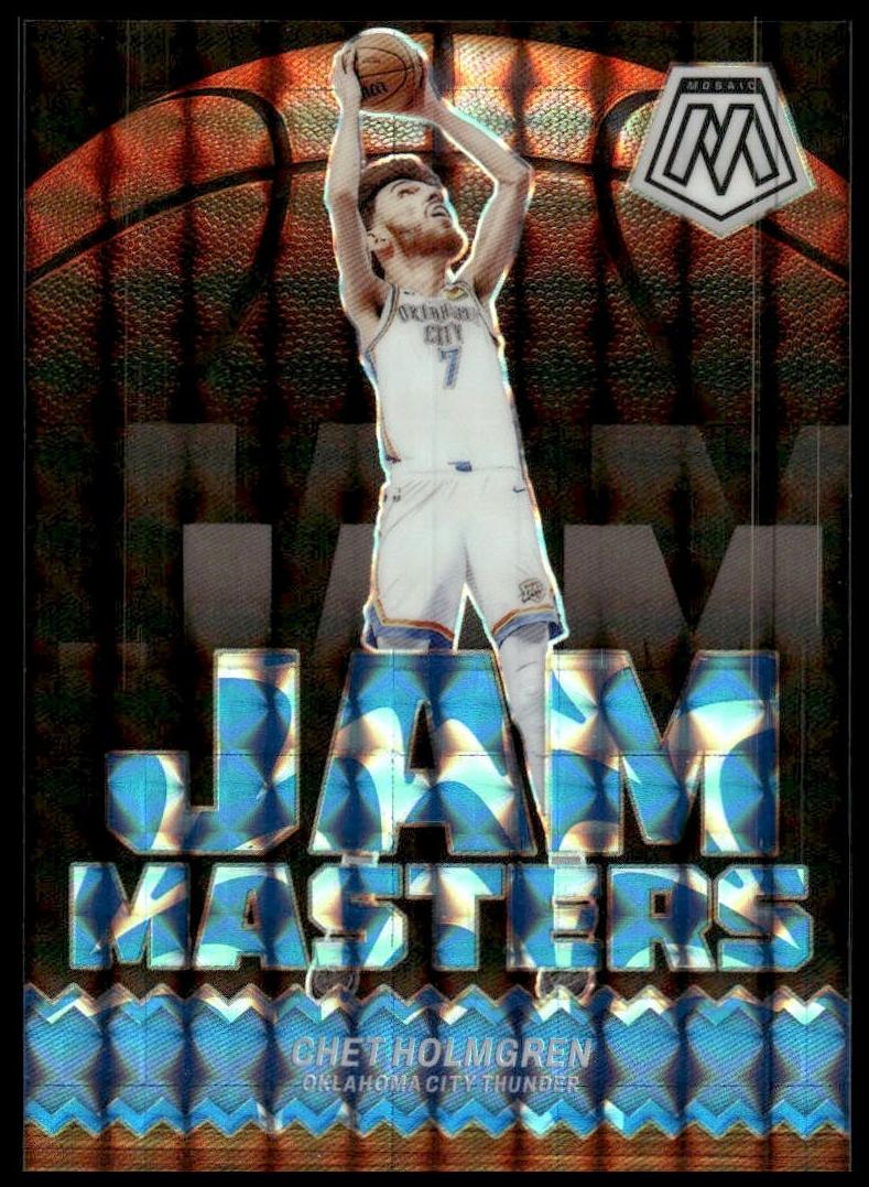2023 Panini Mosaic Basketball Reactive Blue Chet Holmgren #15 PSA 9