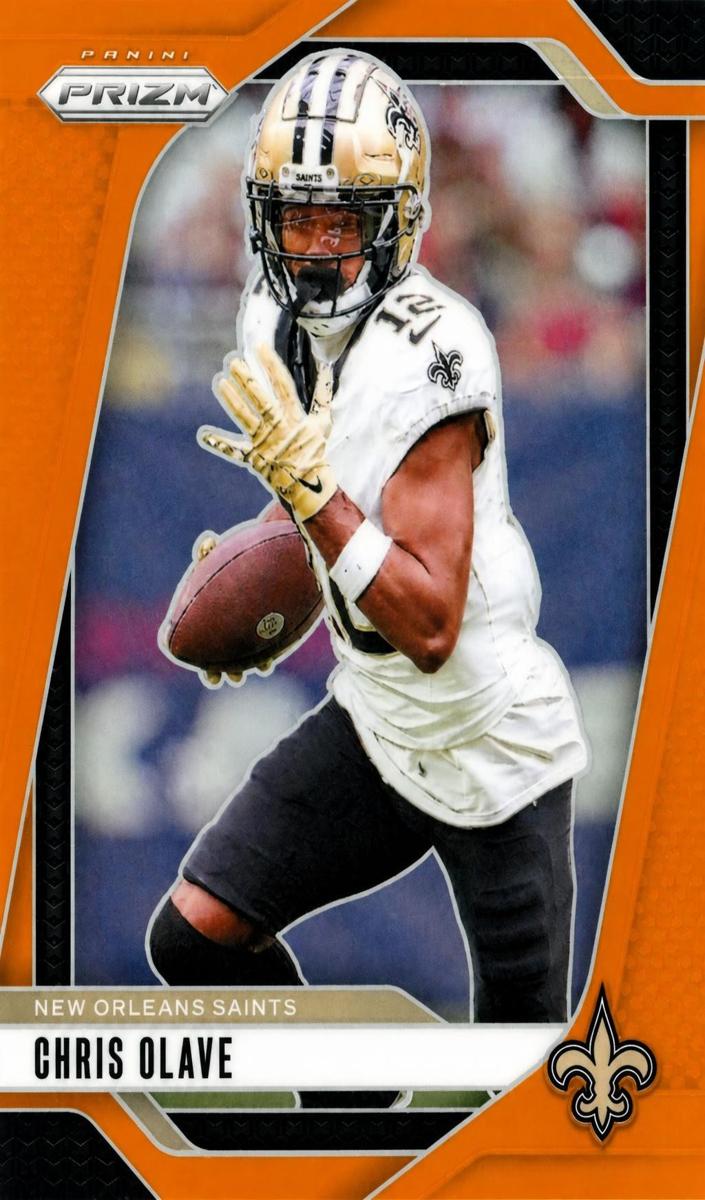 2024 Panini Prizm Football Orange Chris Olave #206