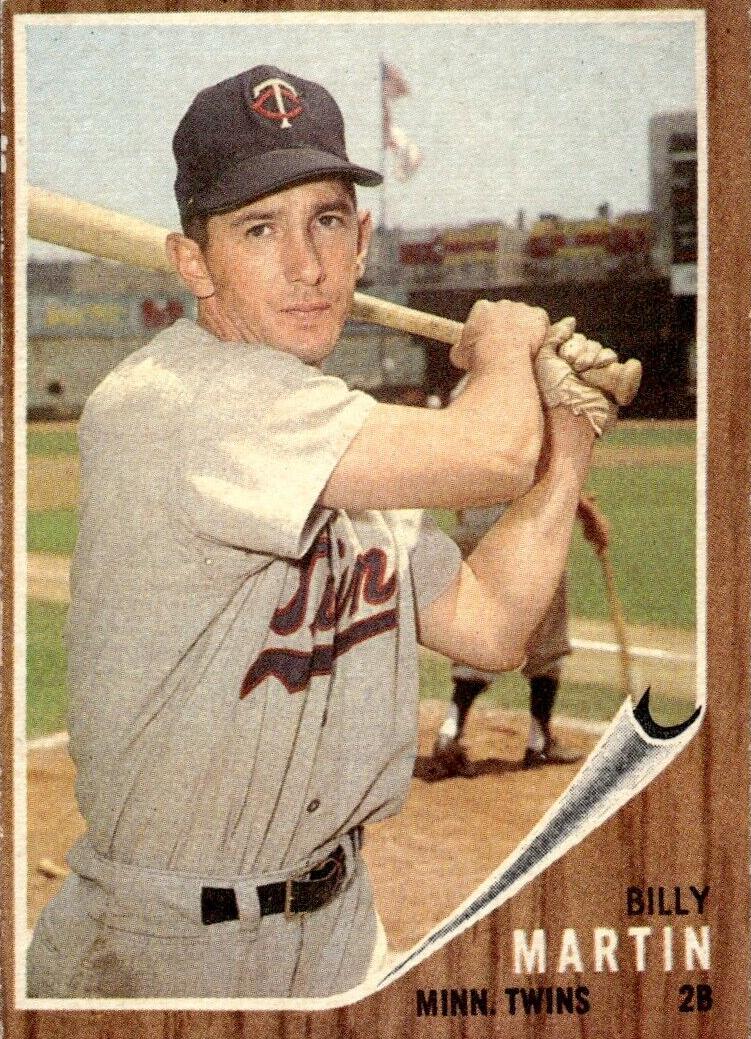 1962 Topps Baseball Billy Martin #208