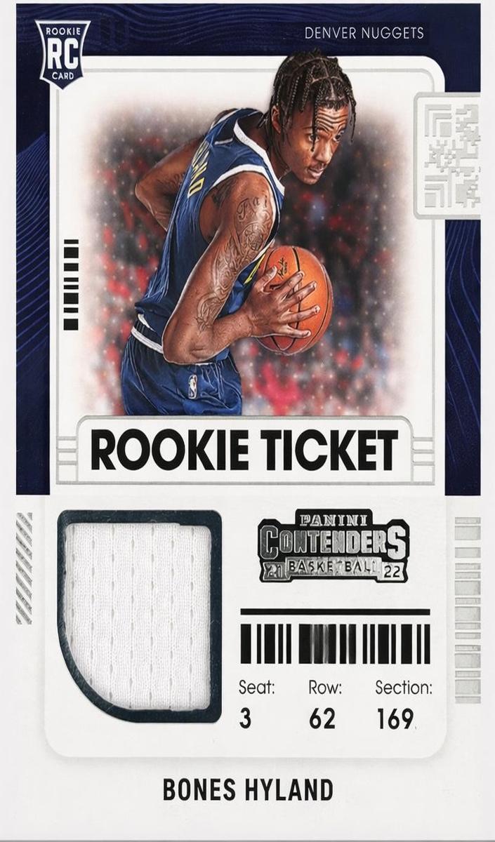 2021 Panini Contenders Basketball Bones Hyland #RTS-BHY
