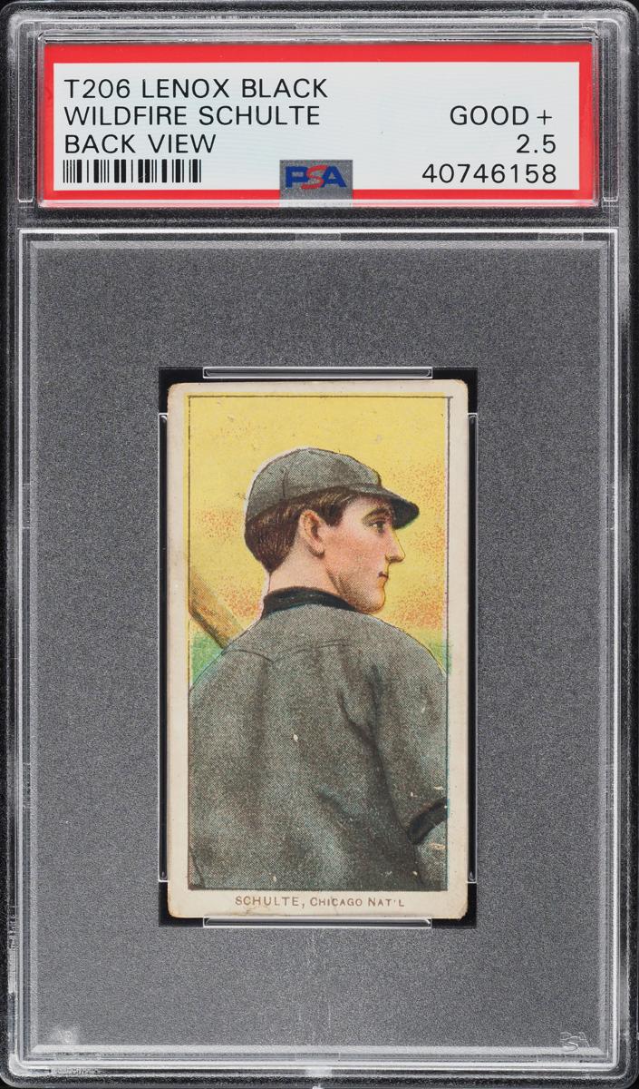 1909-11 T206 Baseball Back View Wildfire Schulte #NNO