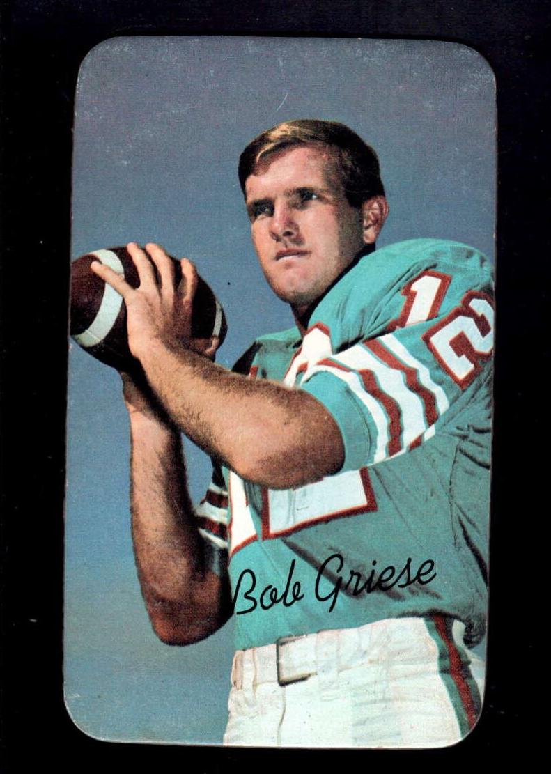 1970 Topps Super Football Bob Griese #35 PSA 6