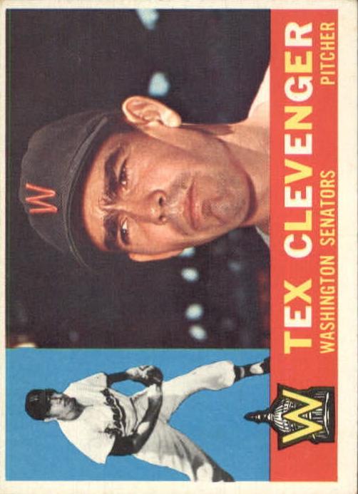1960 Topps Baseball Tex Clevenger #392