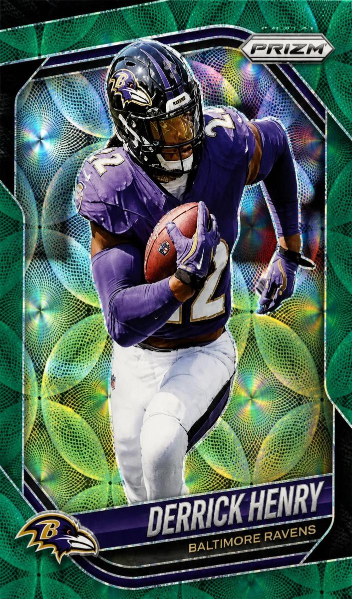 2025 Panini Prizm Football Green Scope Derrick Henry #168